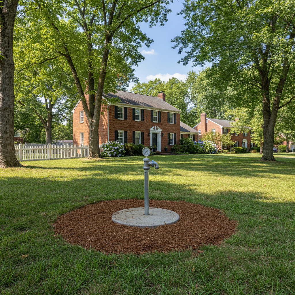 Completed well drilling work at a residential property in Washington, DC