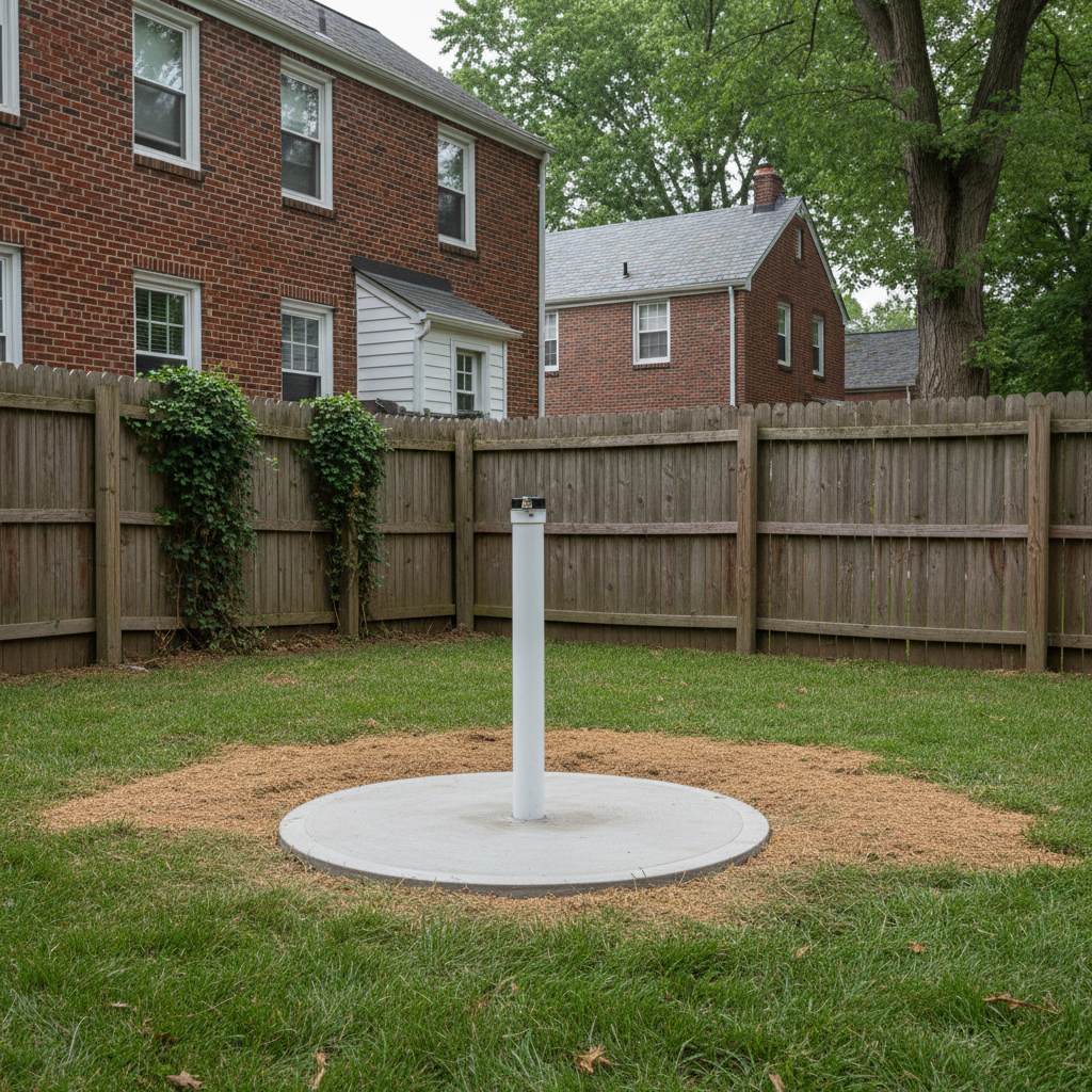 Completed environmental drilling work at a residential property in Washington, DC