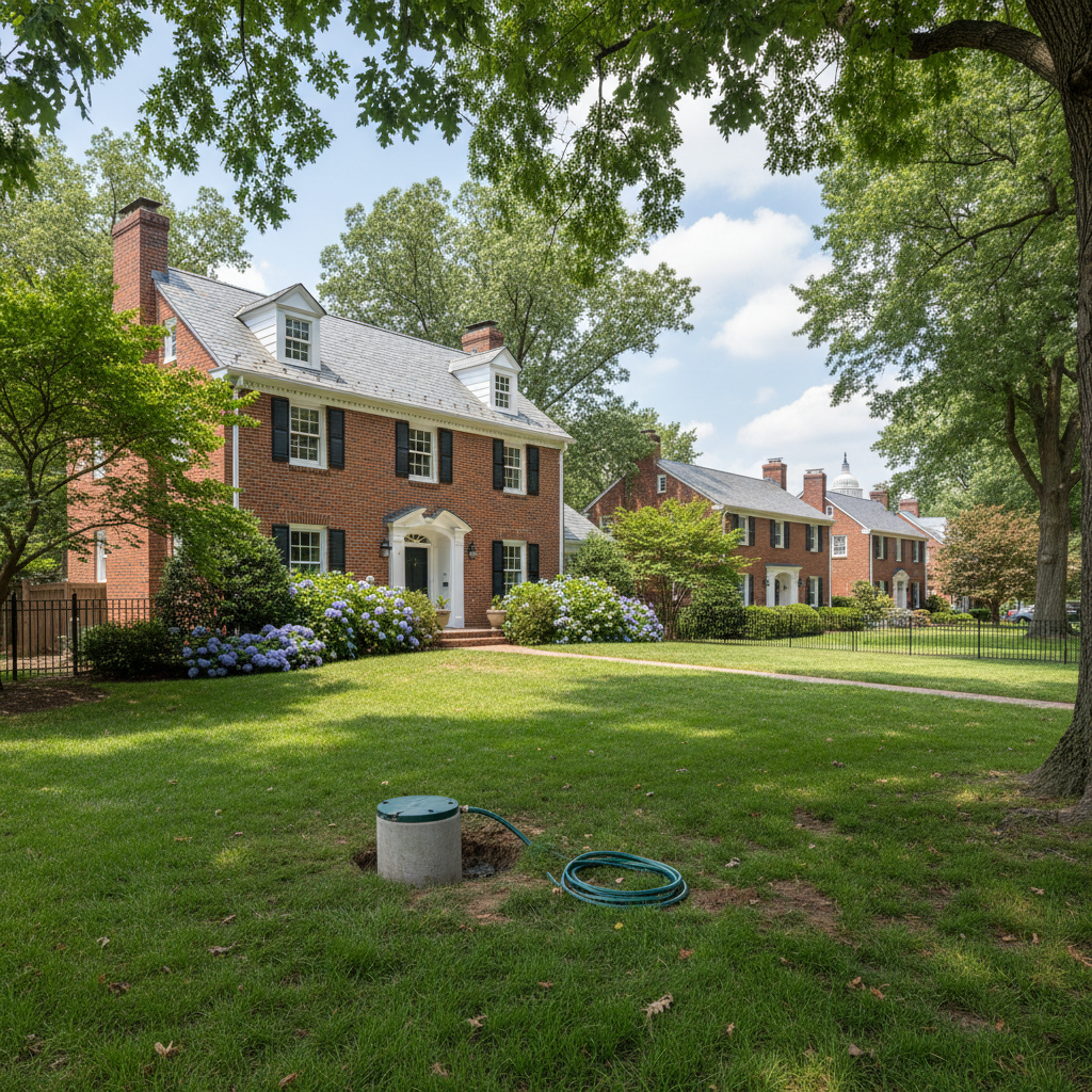Completed well maintenance work at a residential property in Washington, DC