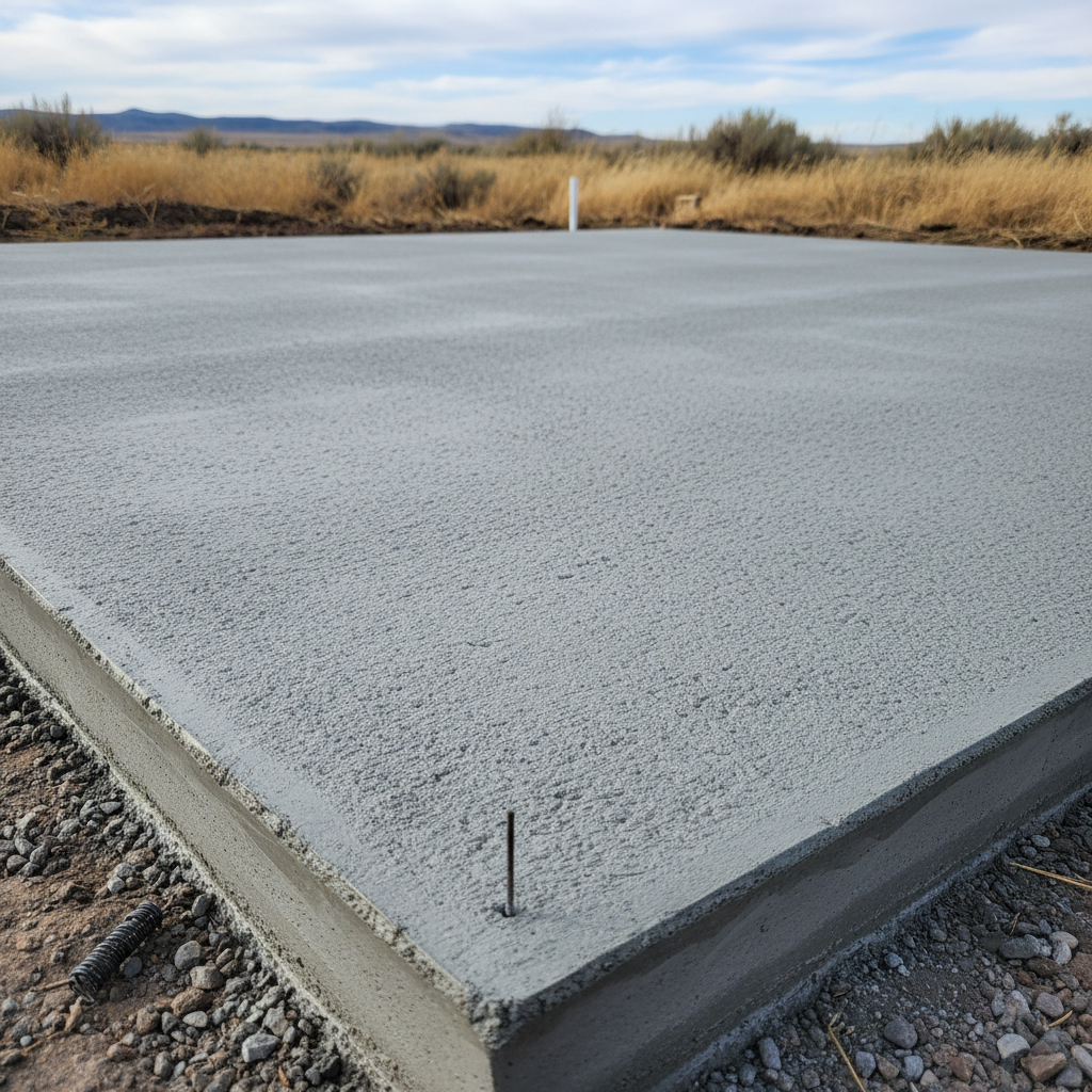 Completed shed foundation work work at a residential property in Moses Lake, WA
