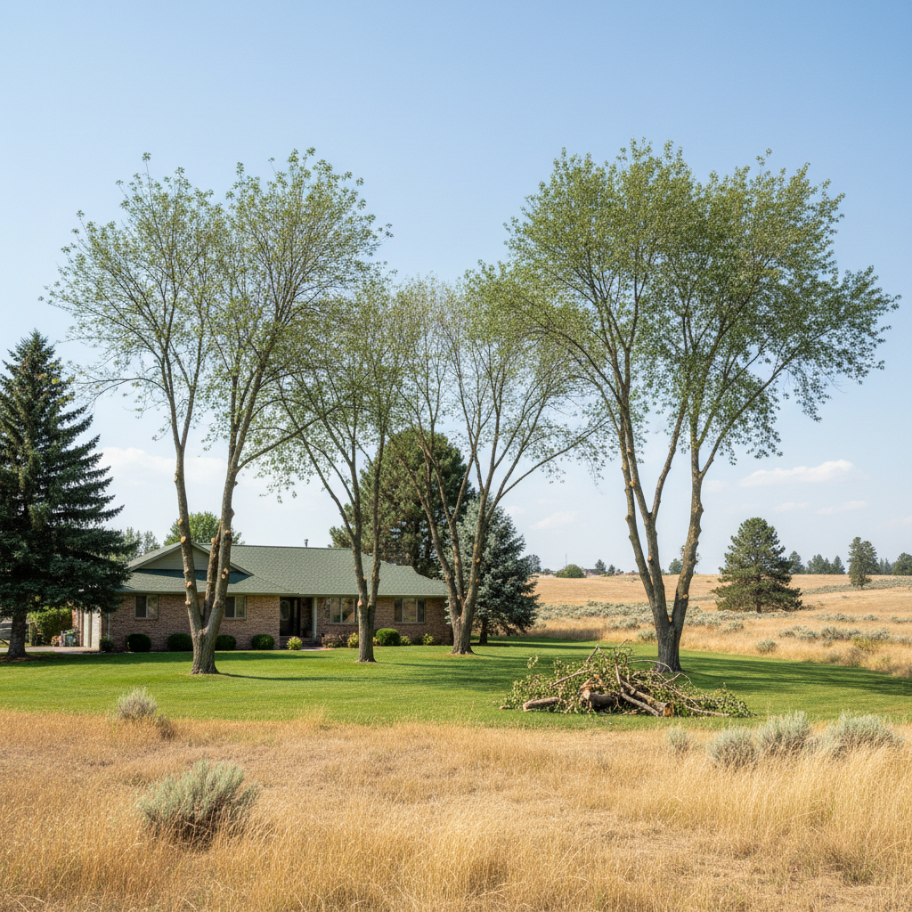 Completed tree health & care work at a residential property in Richland, WA