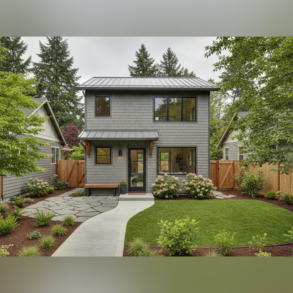 Completed adu design work at a residential property in Portland, OR