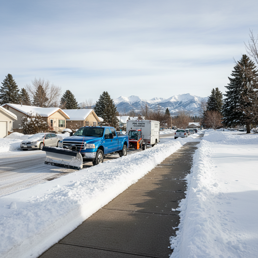 Sidewalk Snow Clearing in Missoula