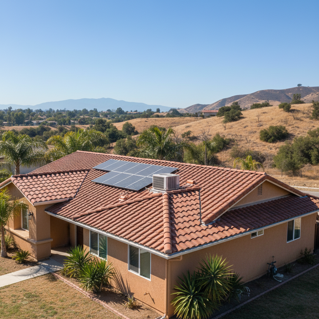 Completed roof inspection work at a residential property in Irwindale, CA