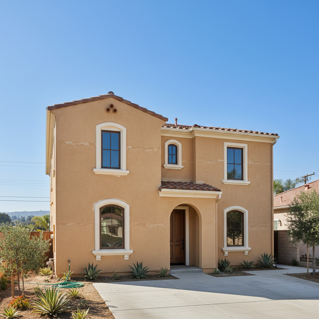 Completed stucco inspection work at a residential property in Downey, CA