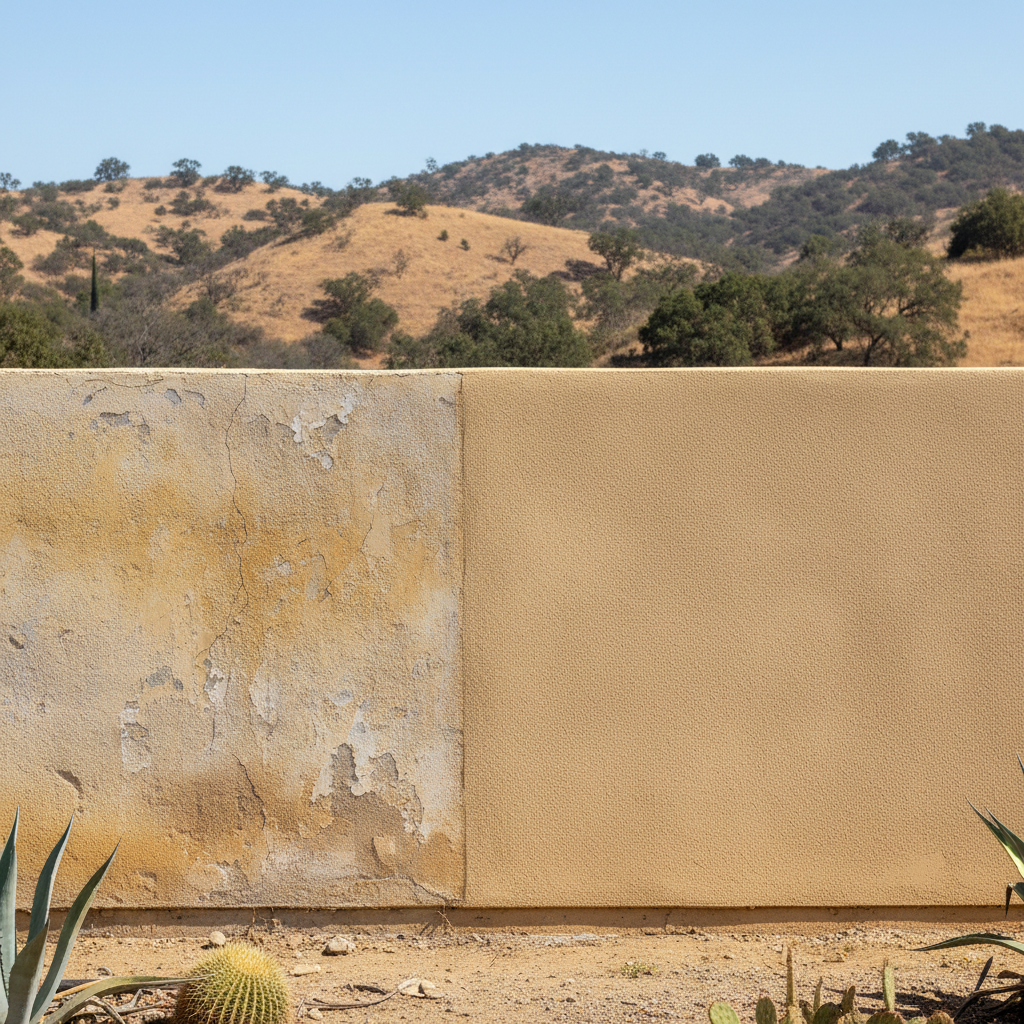 Completed stucco redashing work at a residential property in Riverside, CA