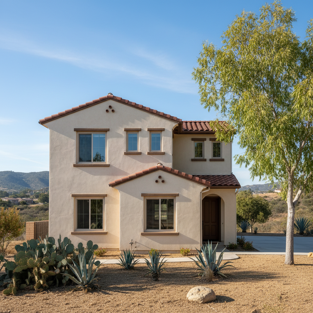 Completed commercial stucco work at a residential property in Temecula, CA