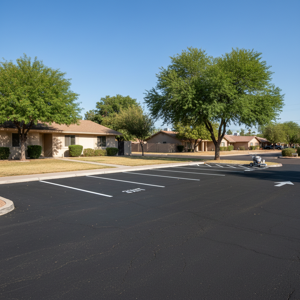 Asphalt Striping in Mesa
