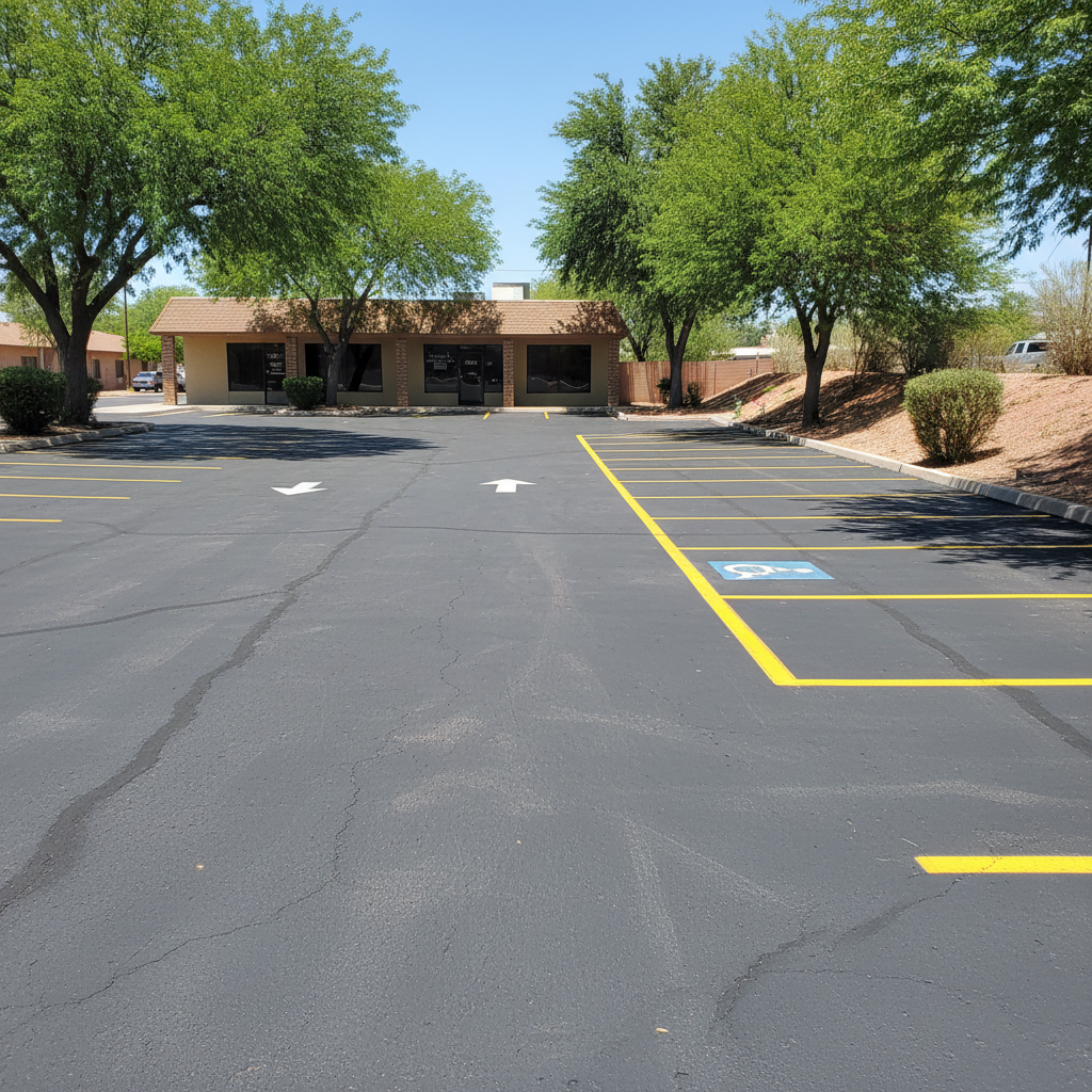 Asphalt Striping in Peoria, AZ