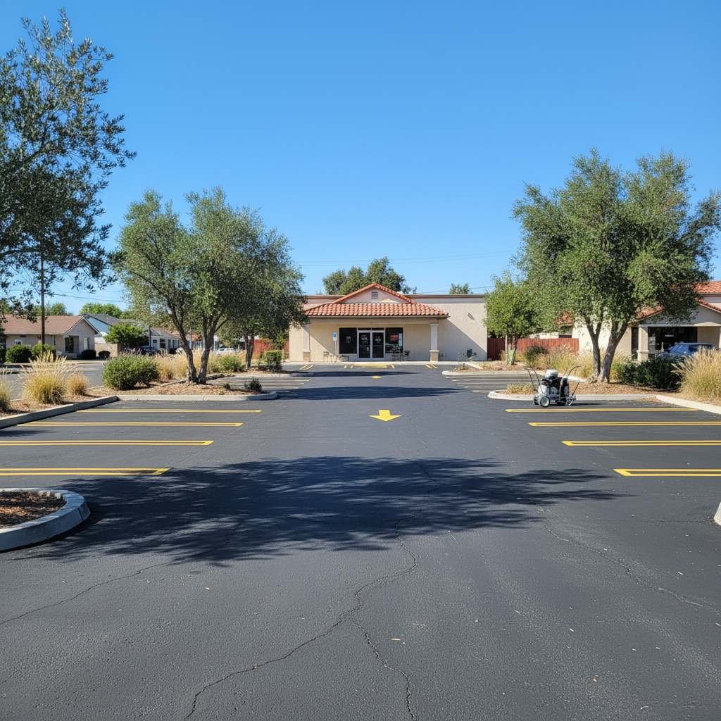 Asphalt Striping in Chico