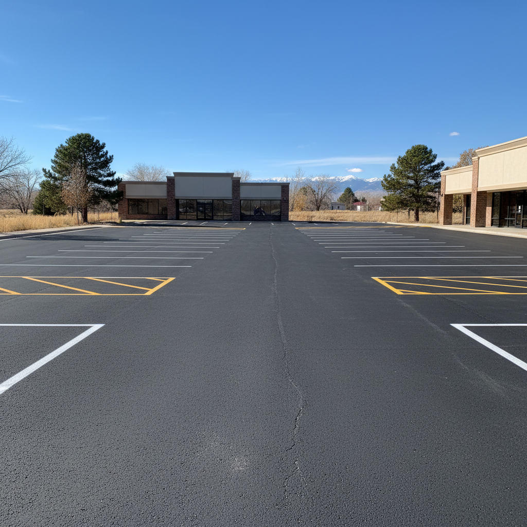 Asphalt Striping in Fort Collins