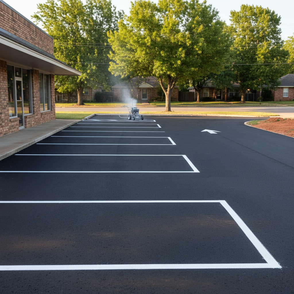 Asphalt Striping in Rosenberg, TX
