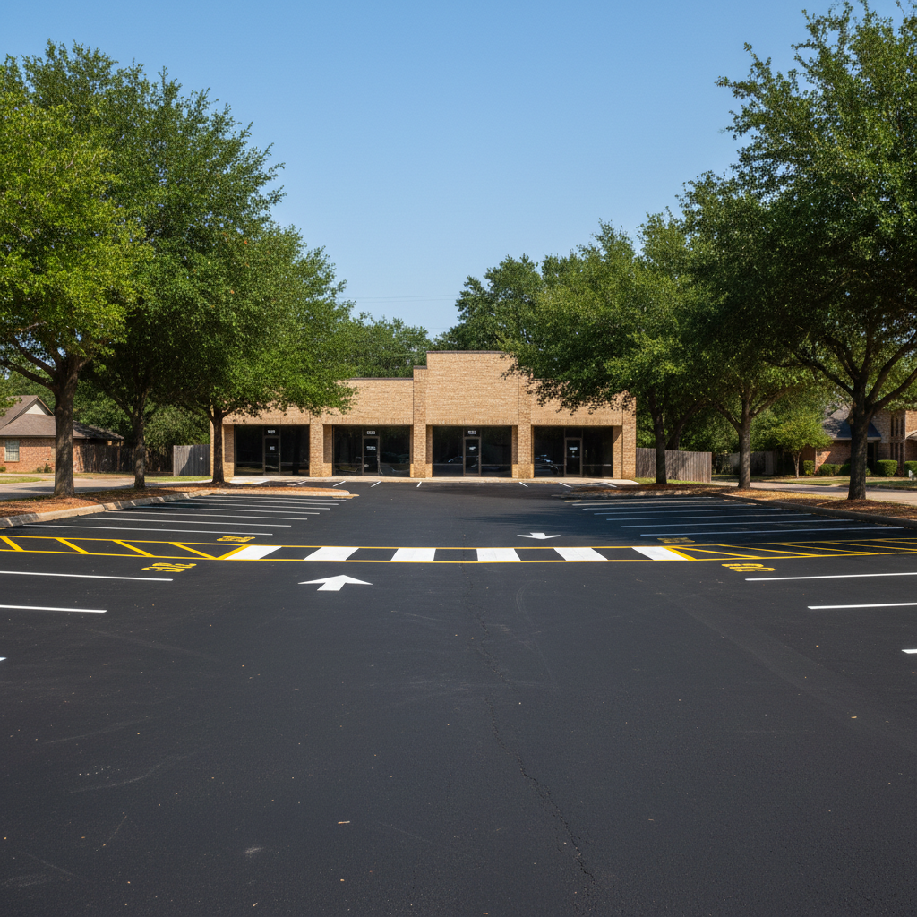 Asphalt Striping in Round Rock