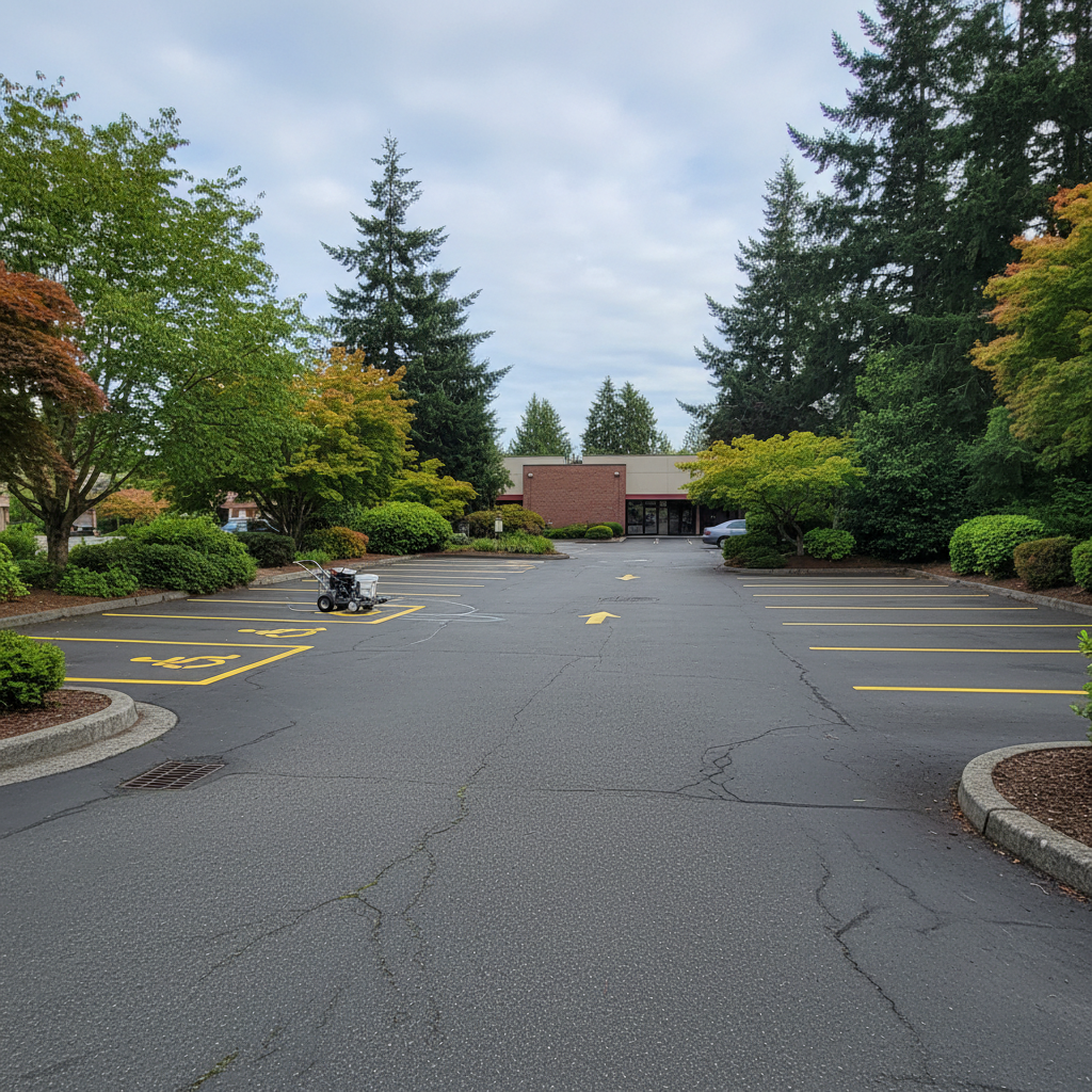 Asphalt Striping in Seattle, WA