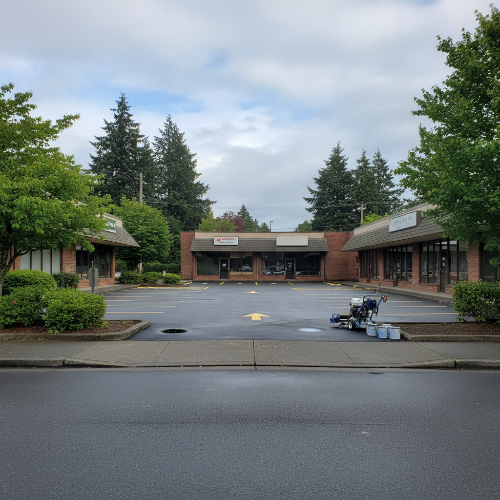 Asphalt Striping in Edmonds