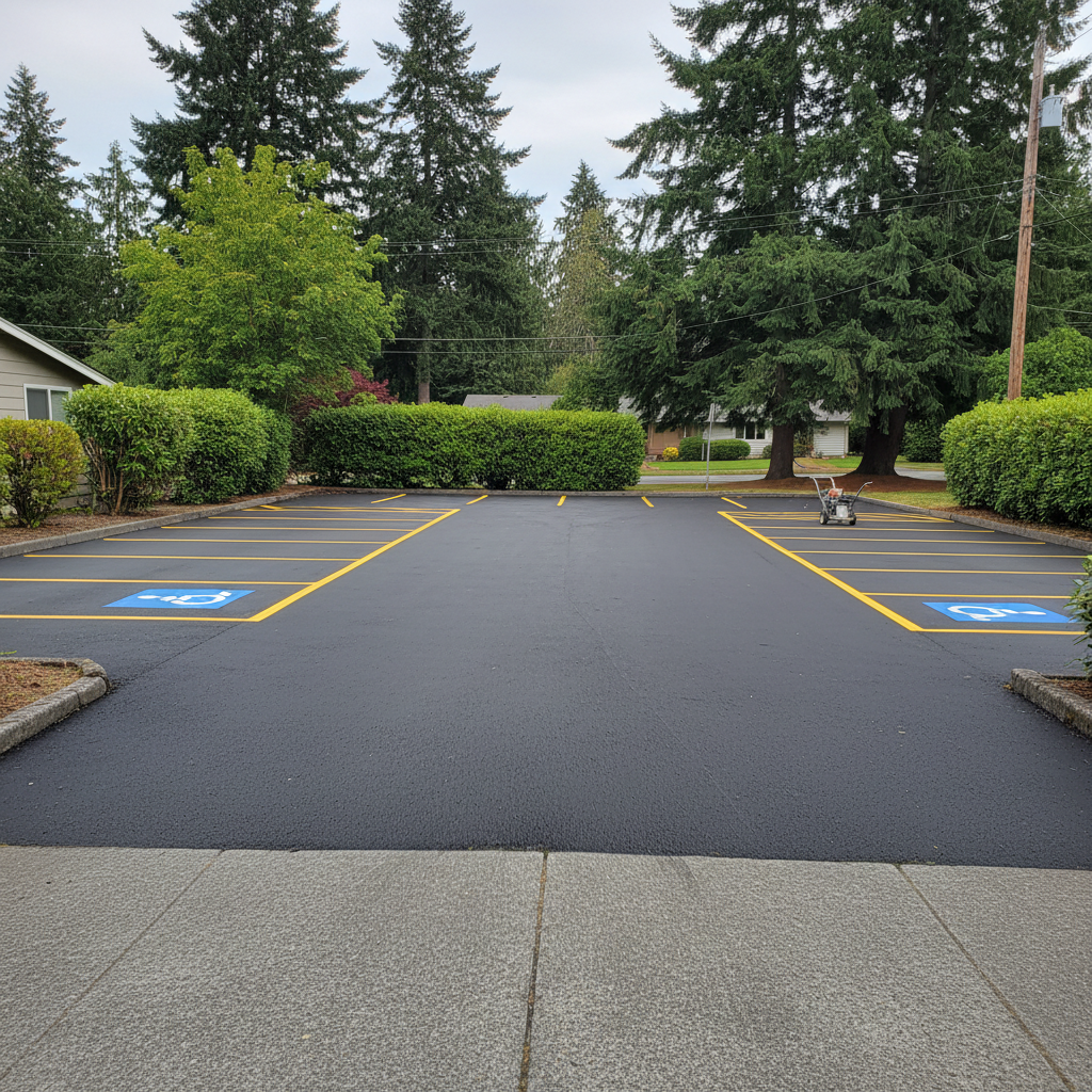 Asphalt Striping in Everett, WA
