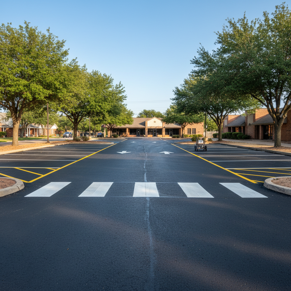 Asphalt Striping in Fort Worth