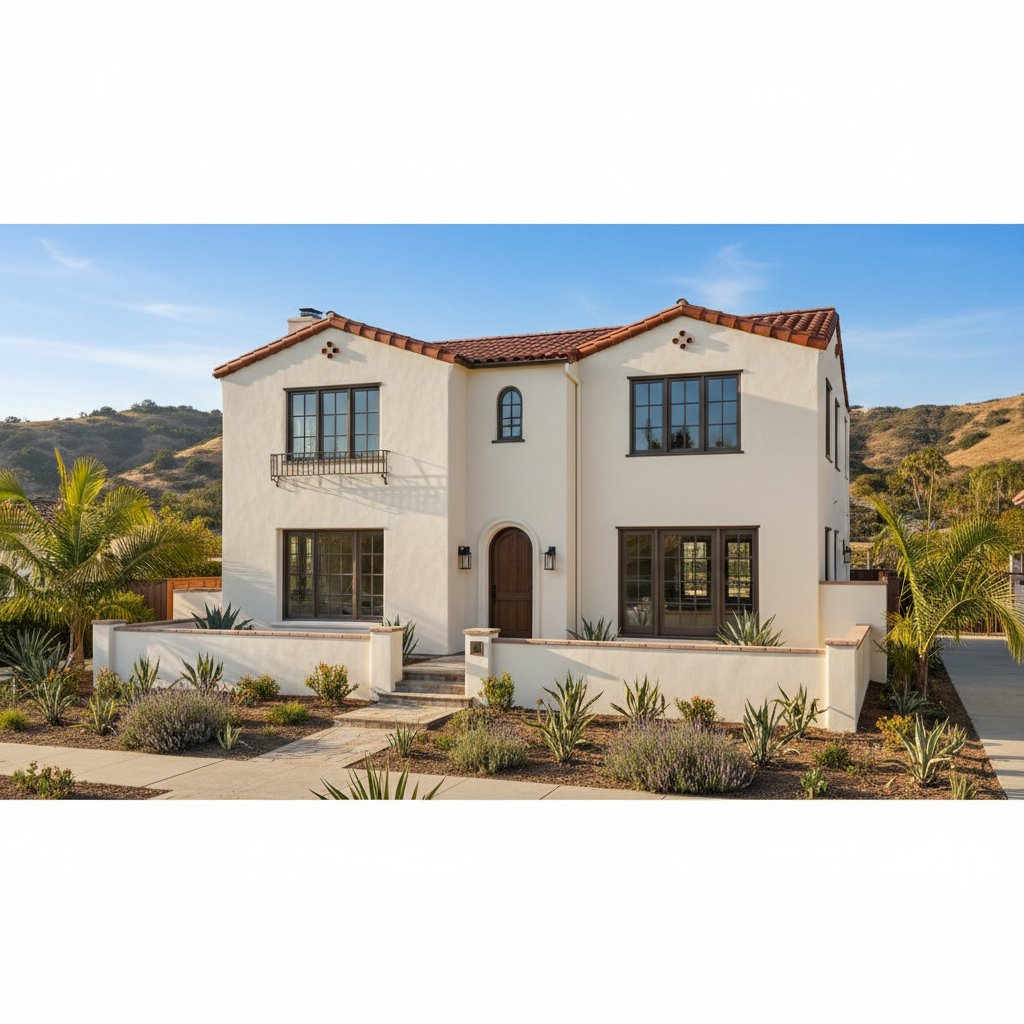 Completed commercial stucco work at a residential property in Long Beach, CA