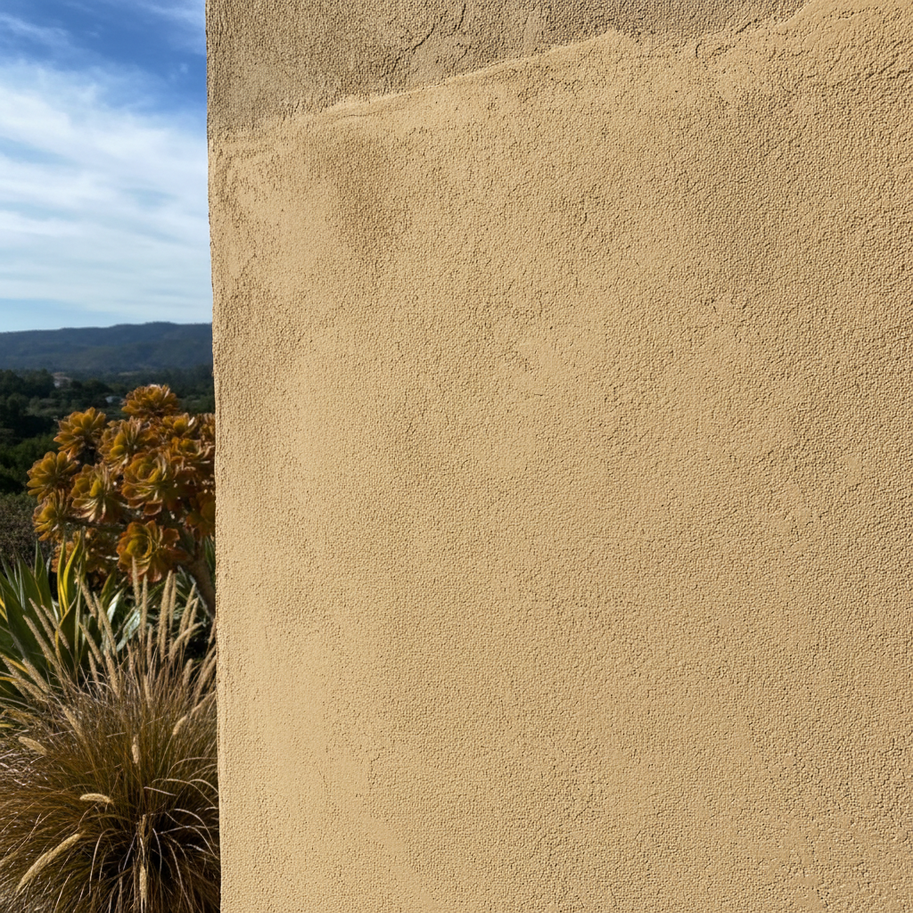 Completed stucco replacement work at a residential property in San Mateo, CA