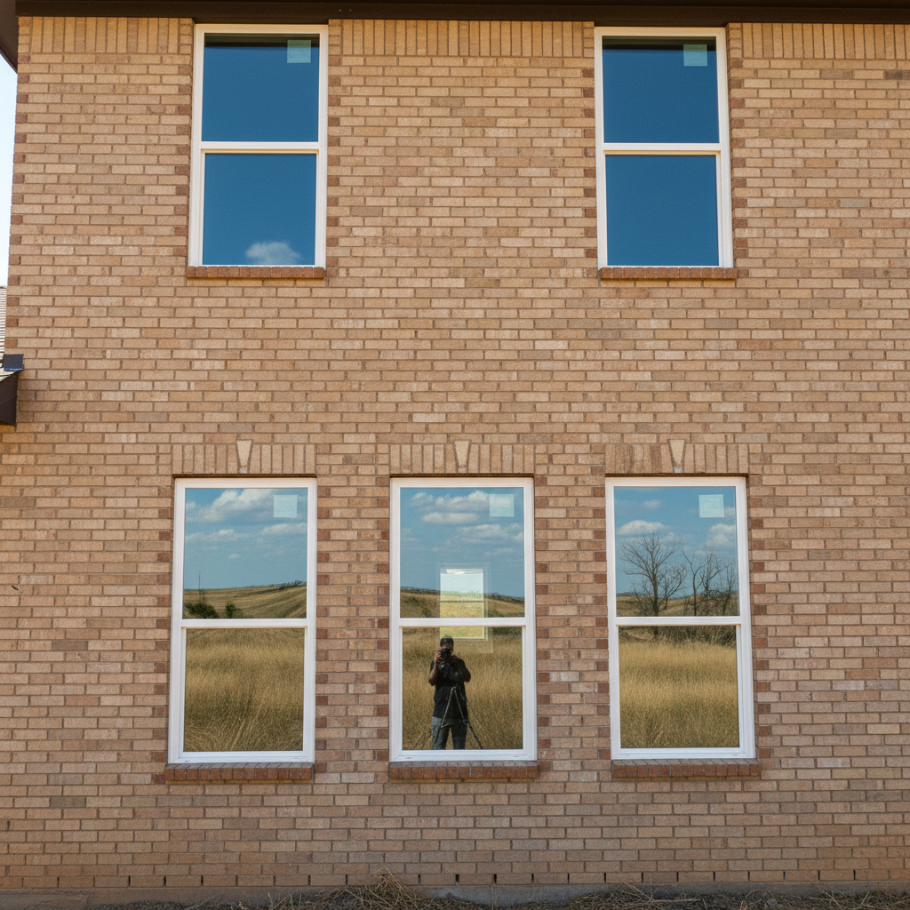 Completed commercial window installation work at a residential property in Dodge City, KS