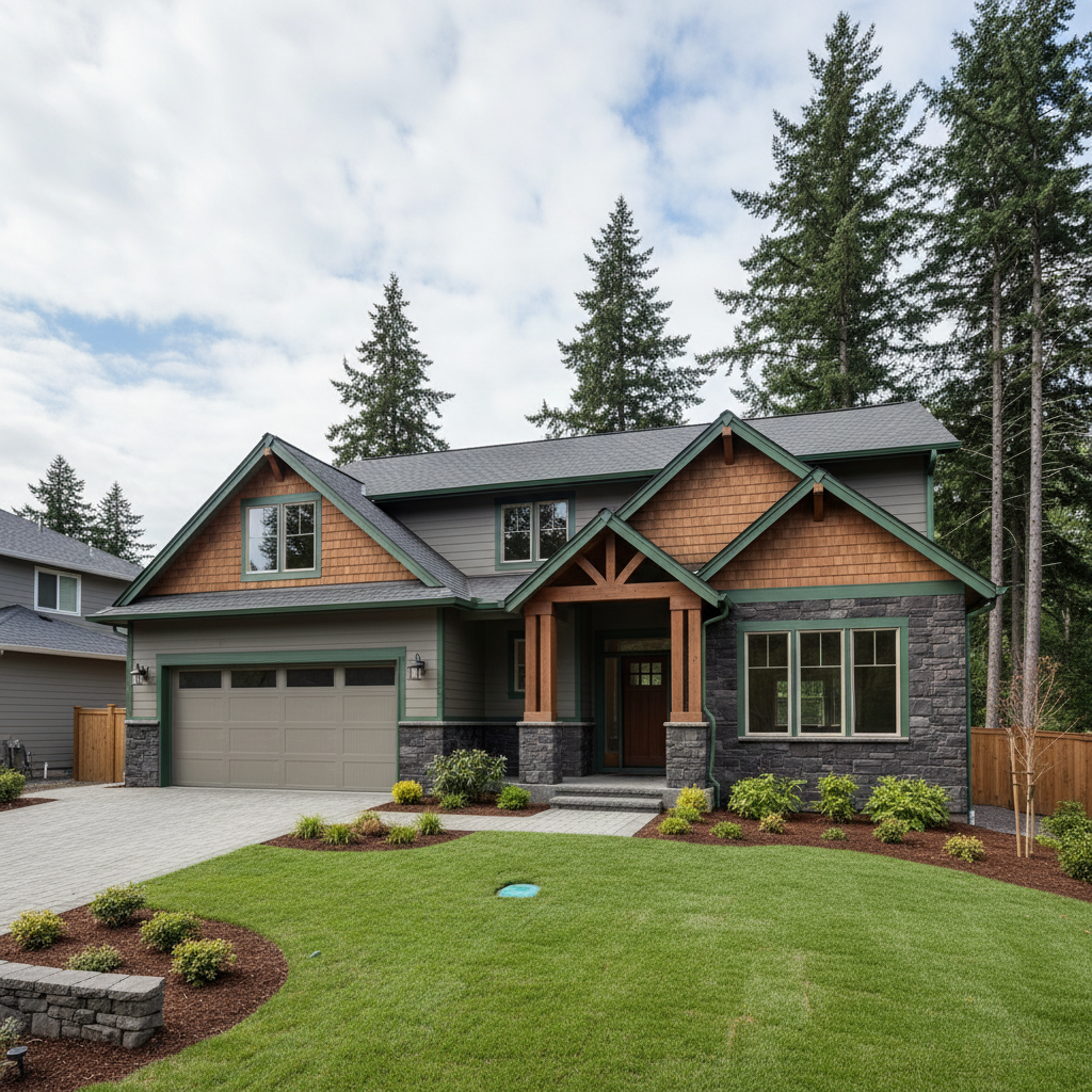 Completed custom home design work at a residential property in Hillsboro, OR