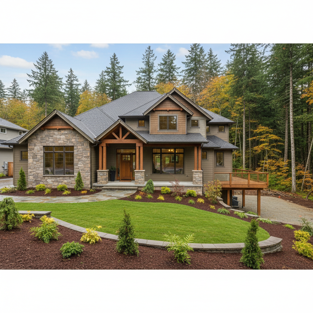 Completed custom home design work at a residential property in Hillsboro, OR