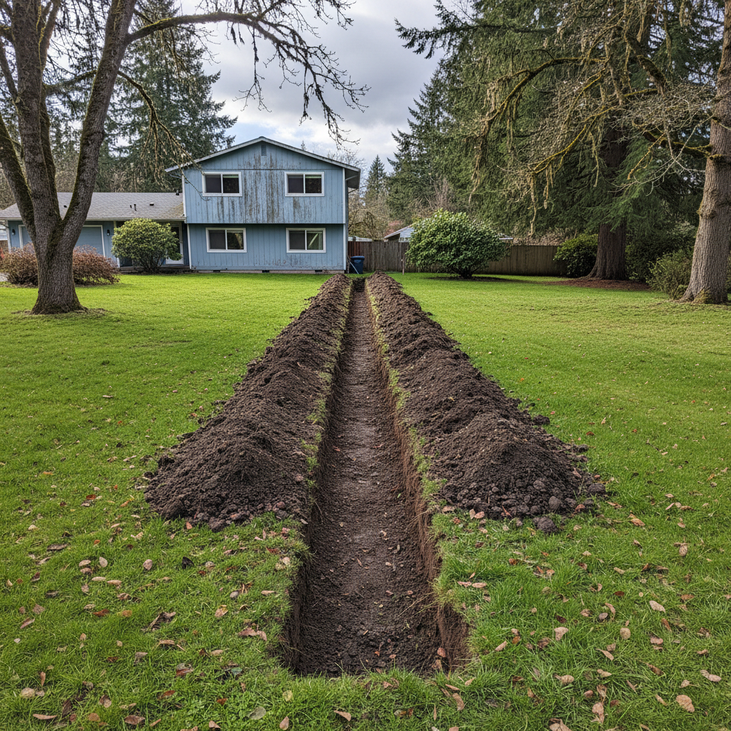 Trenching in Moses Lake, WA