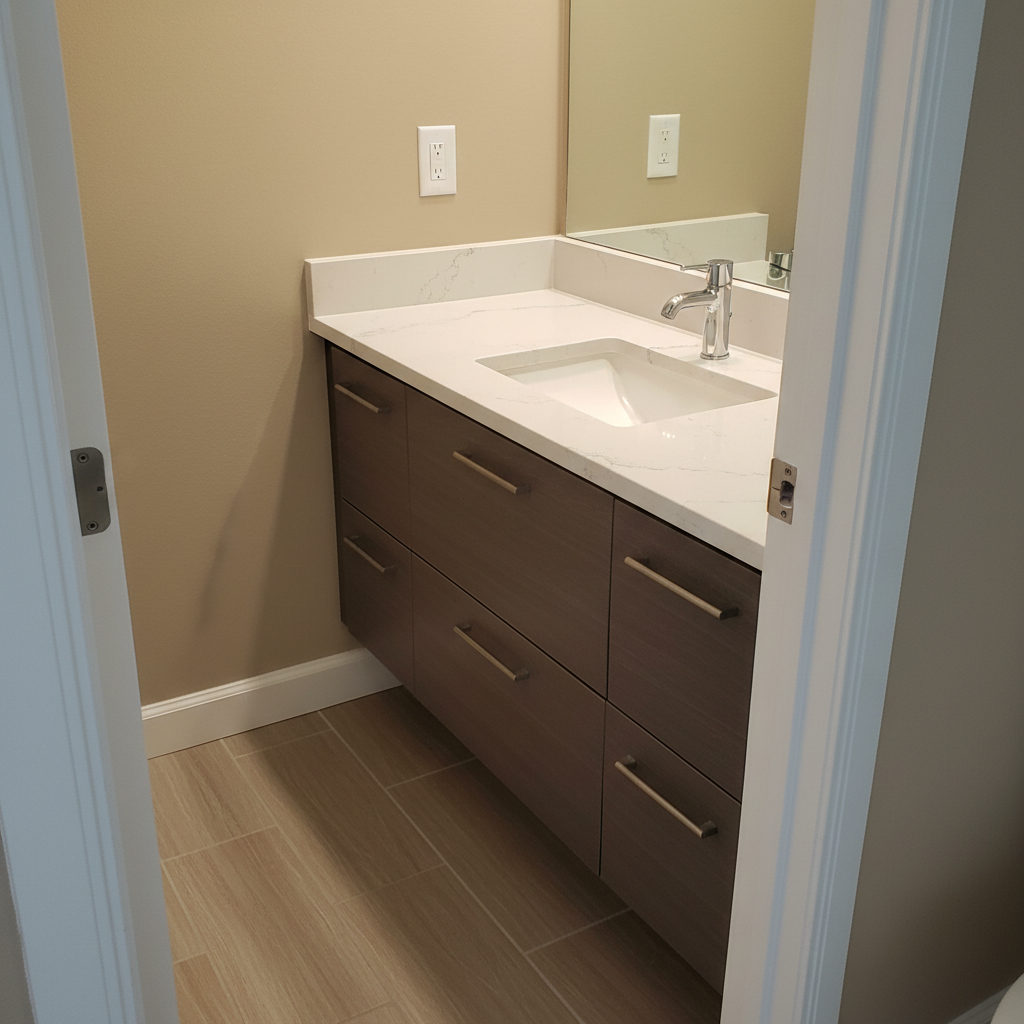 Vanity and Sink Installation in Baldwin Park