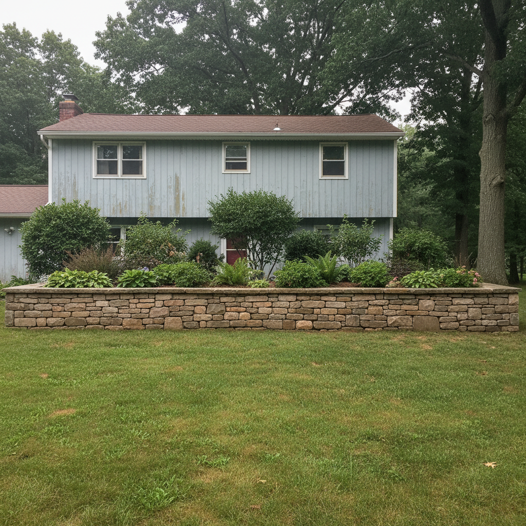 Retaining Wall Construction in Newton