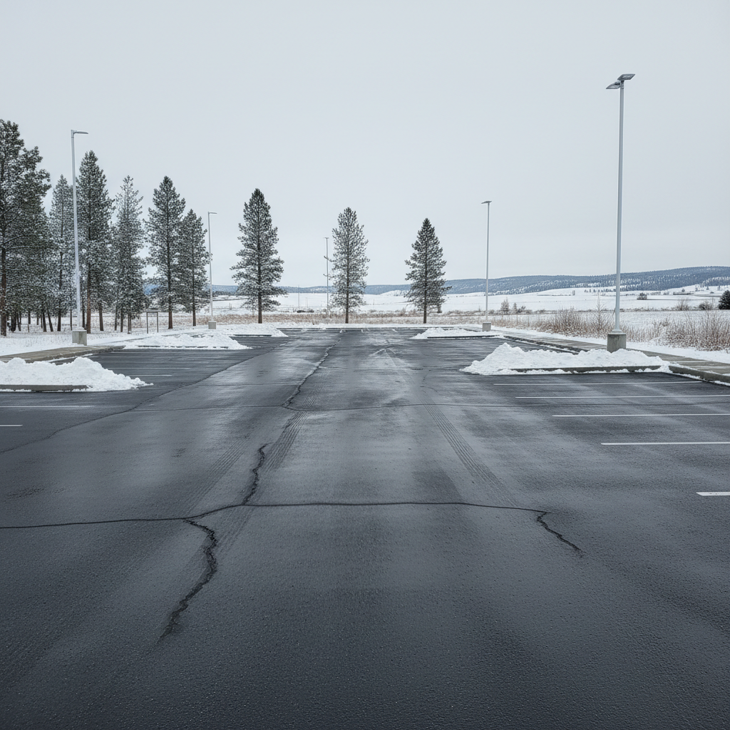 Snow Plowing in Missoula