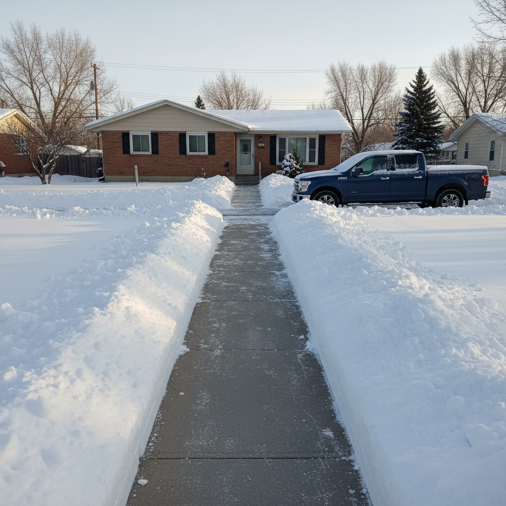 Sidewalk Snow Clearing in Missoula