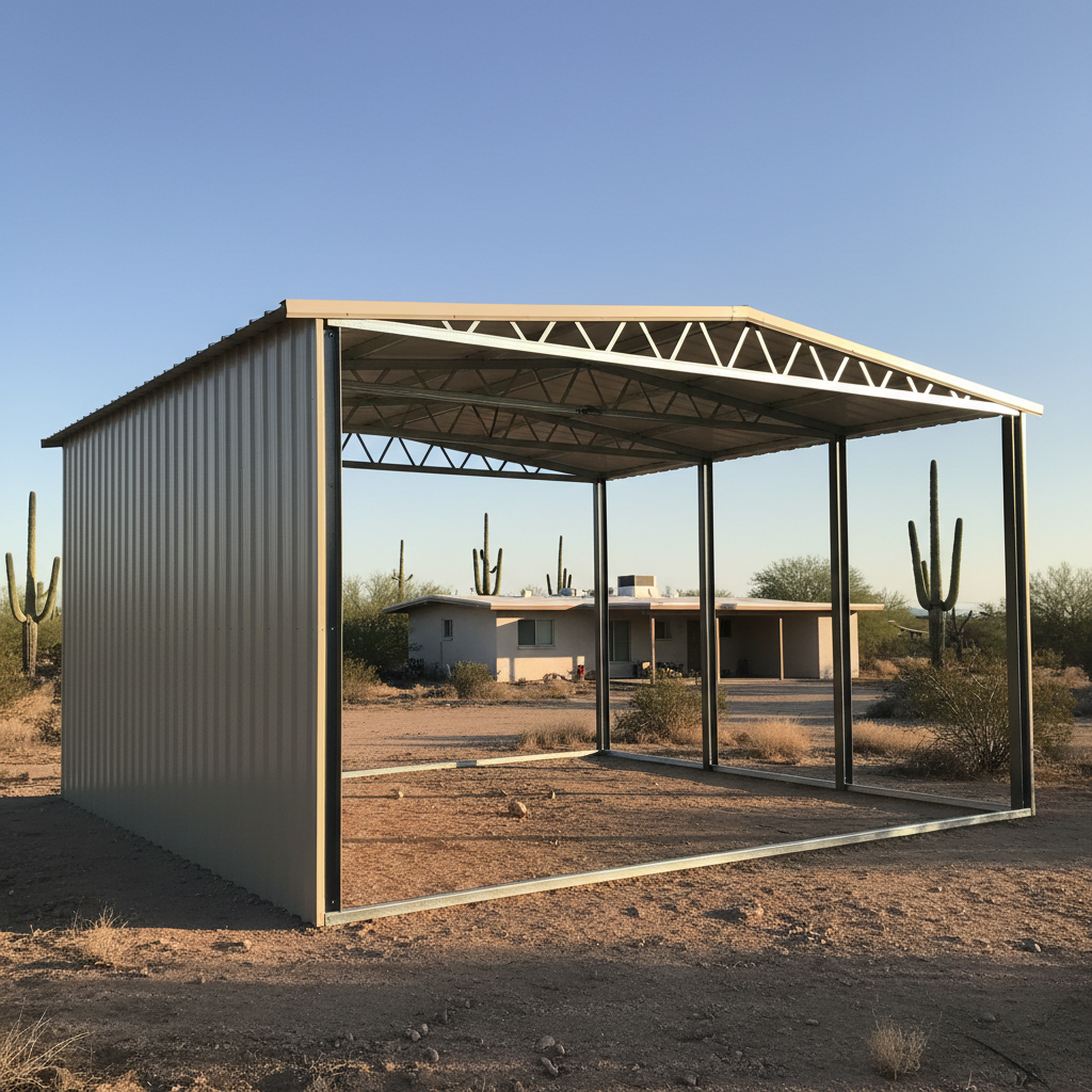 Metal Post Frame Construction in Apache Junction