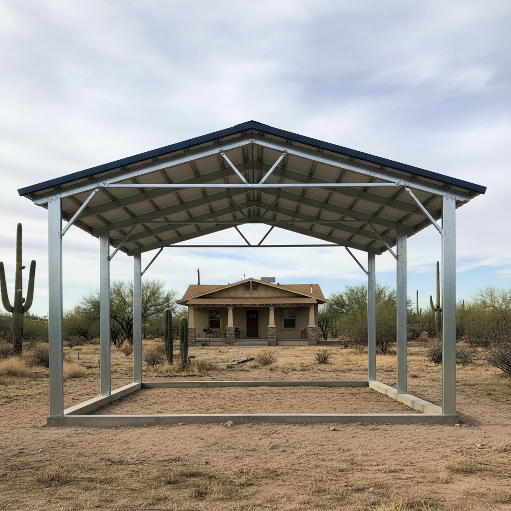 Metal Post Frame Construction