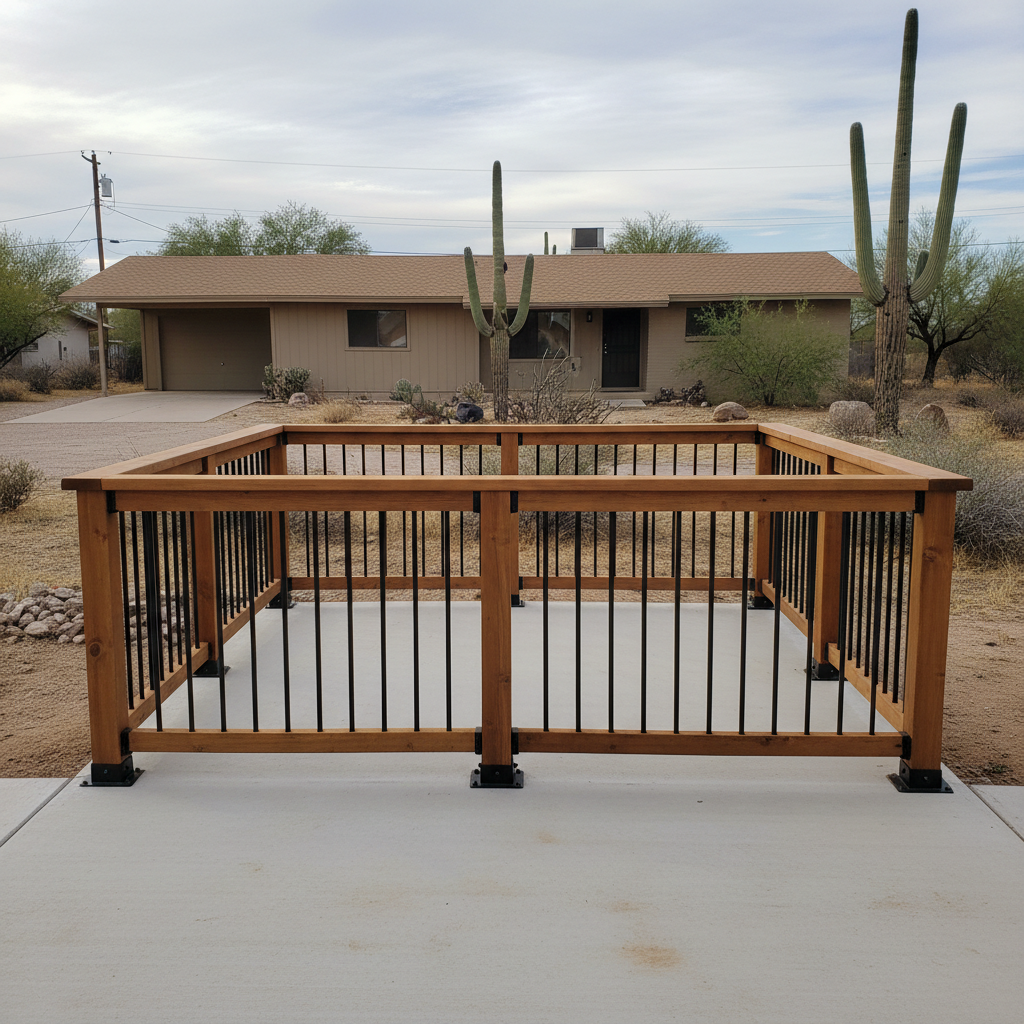 Deck Railing Installation