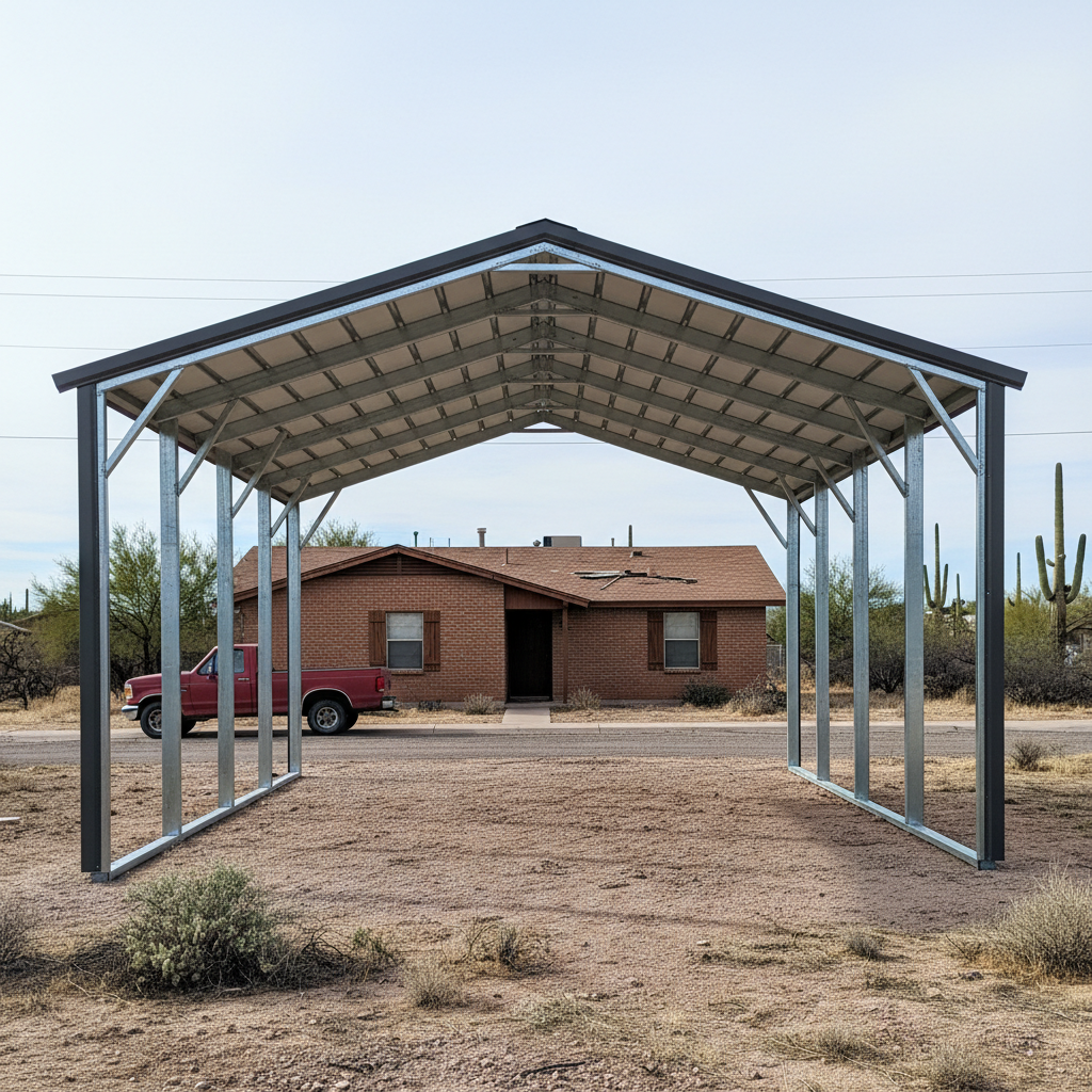 Metal Post Frame Construction