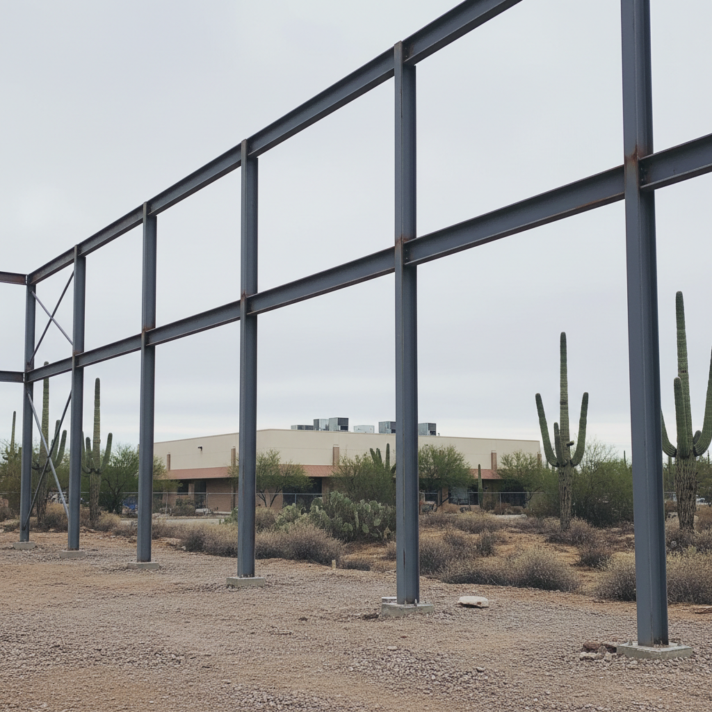 Steel Frame Erection in Coolidge, AZ