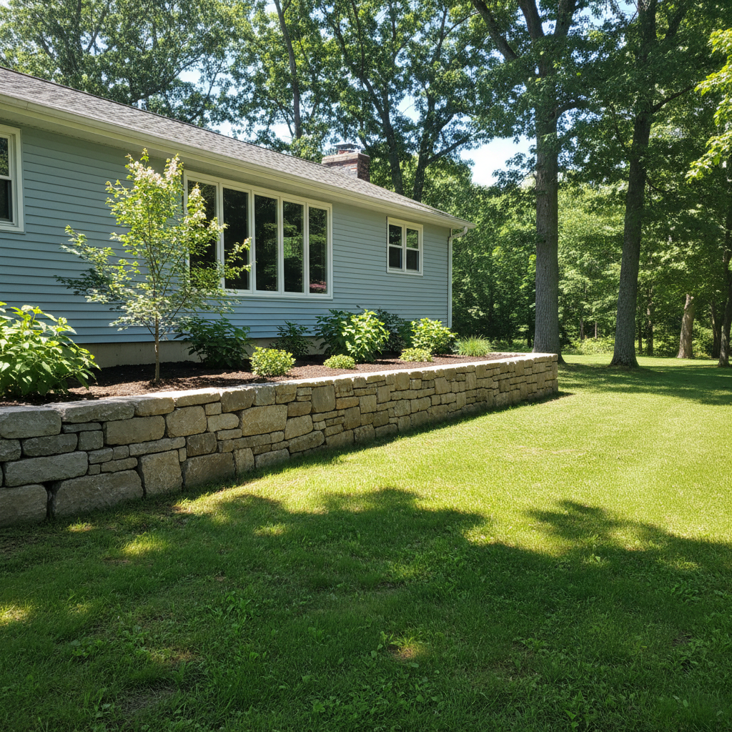 Retaining Wall Construction in Newton