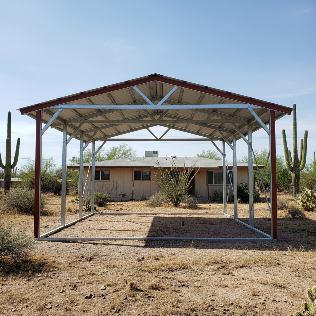 Metal Post Frame Construction