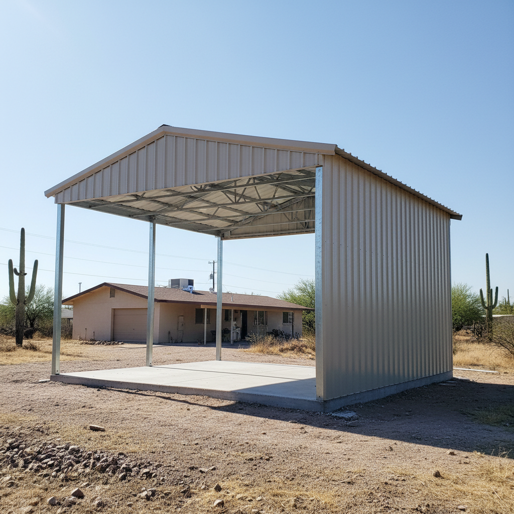 Metal Post Frame Construction