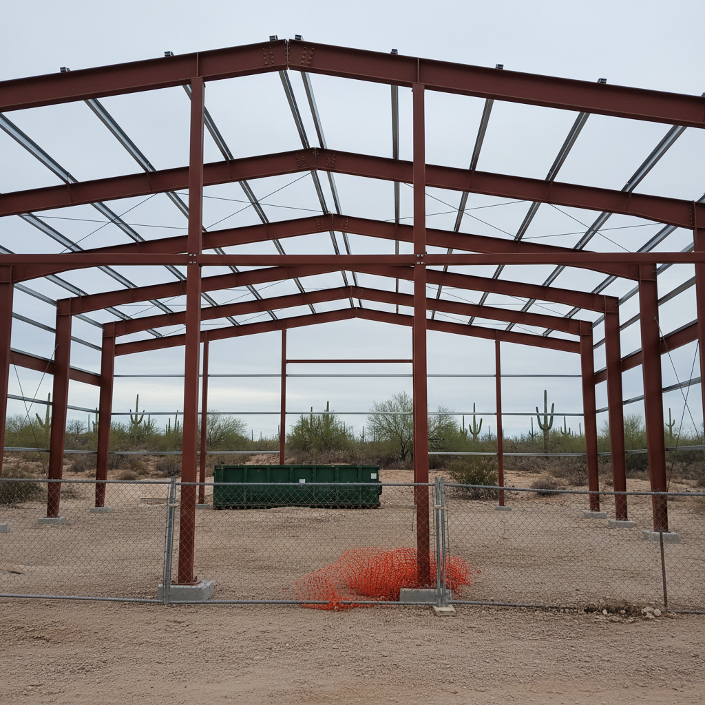 Steel Frame Erection in Snowflake