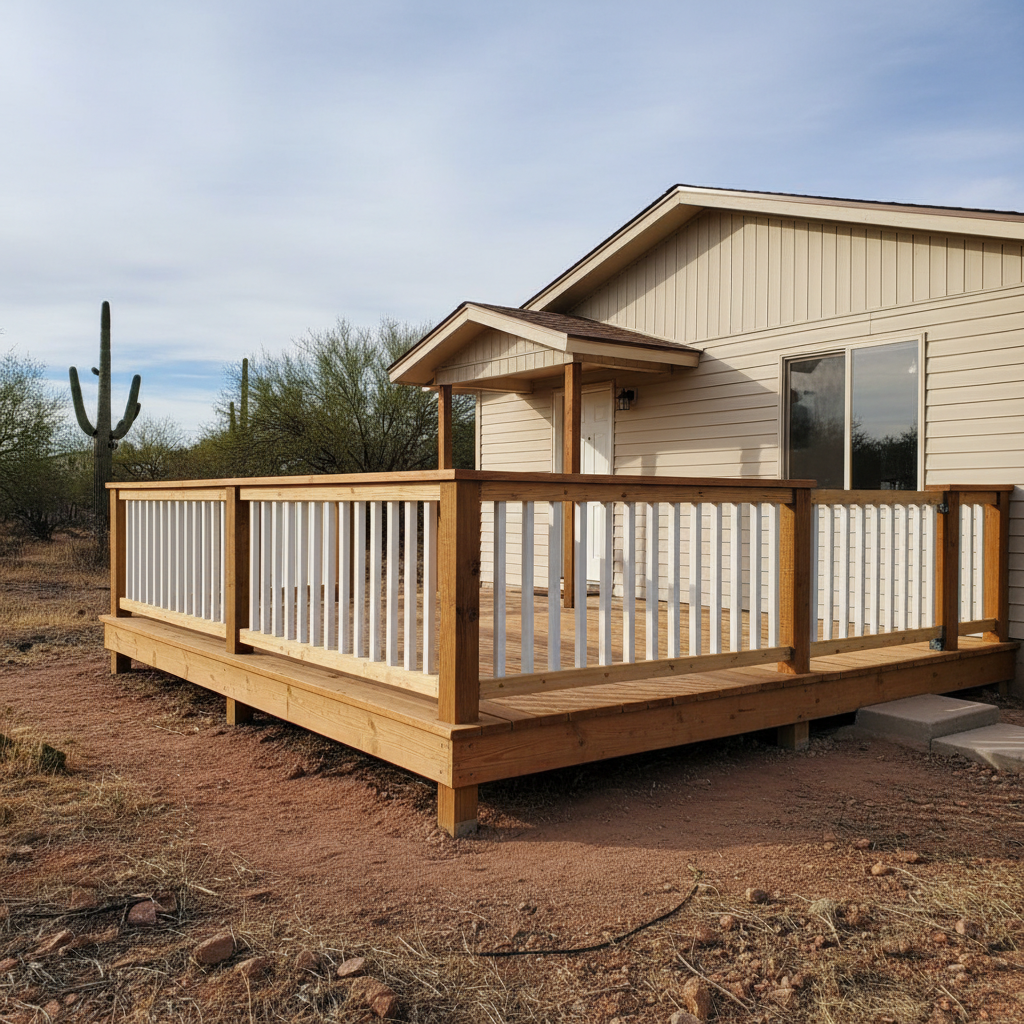 Deck Railing Installation