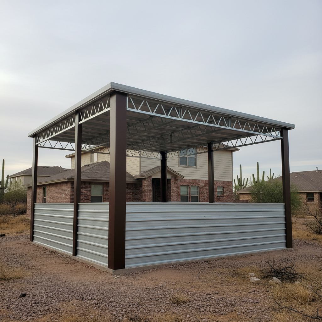 Metal Post Frame Construction