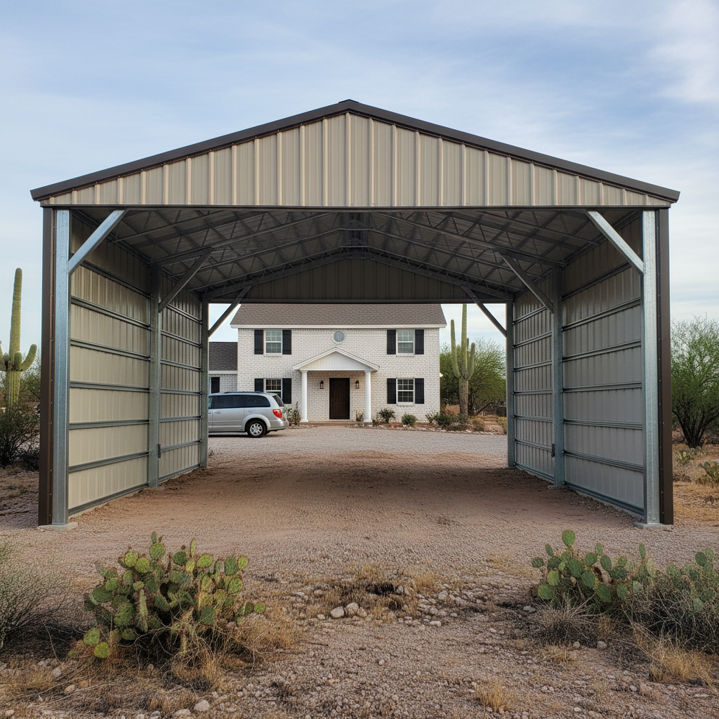 Metal Post Frame Construction