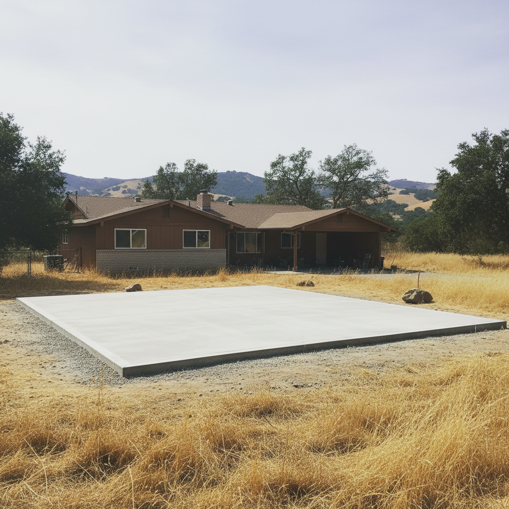Shed Foundation Work in Tracy, CA