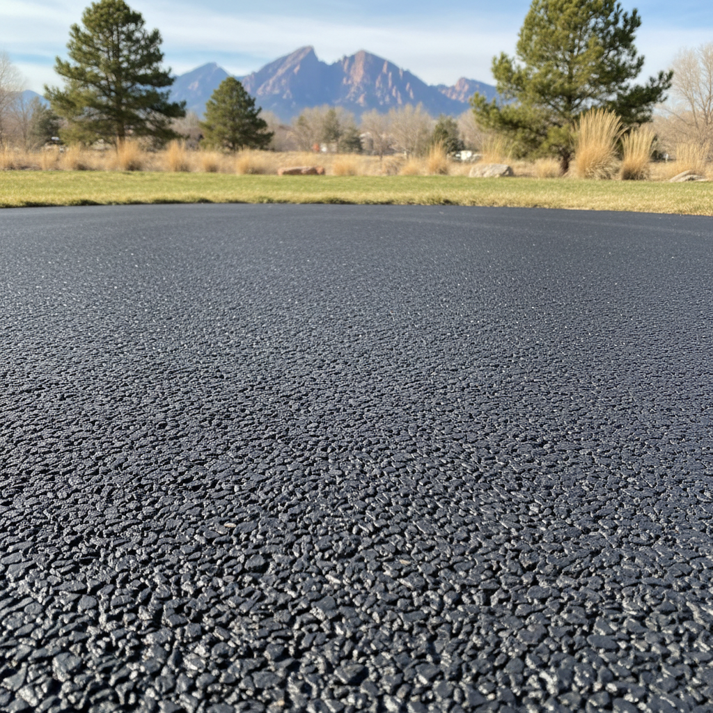 Completed residential asphalt work at a residential property in Northglenn, CO