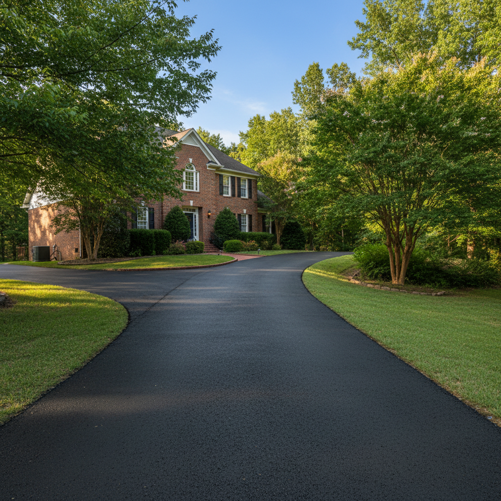 Completed slurry coating work at a residential property in Fort Smith, AR