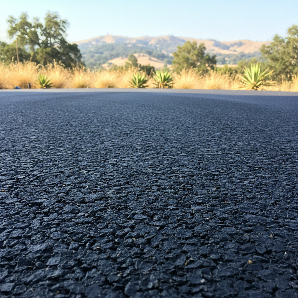 Completed driveway paving work at a residential property in San Jose, CA