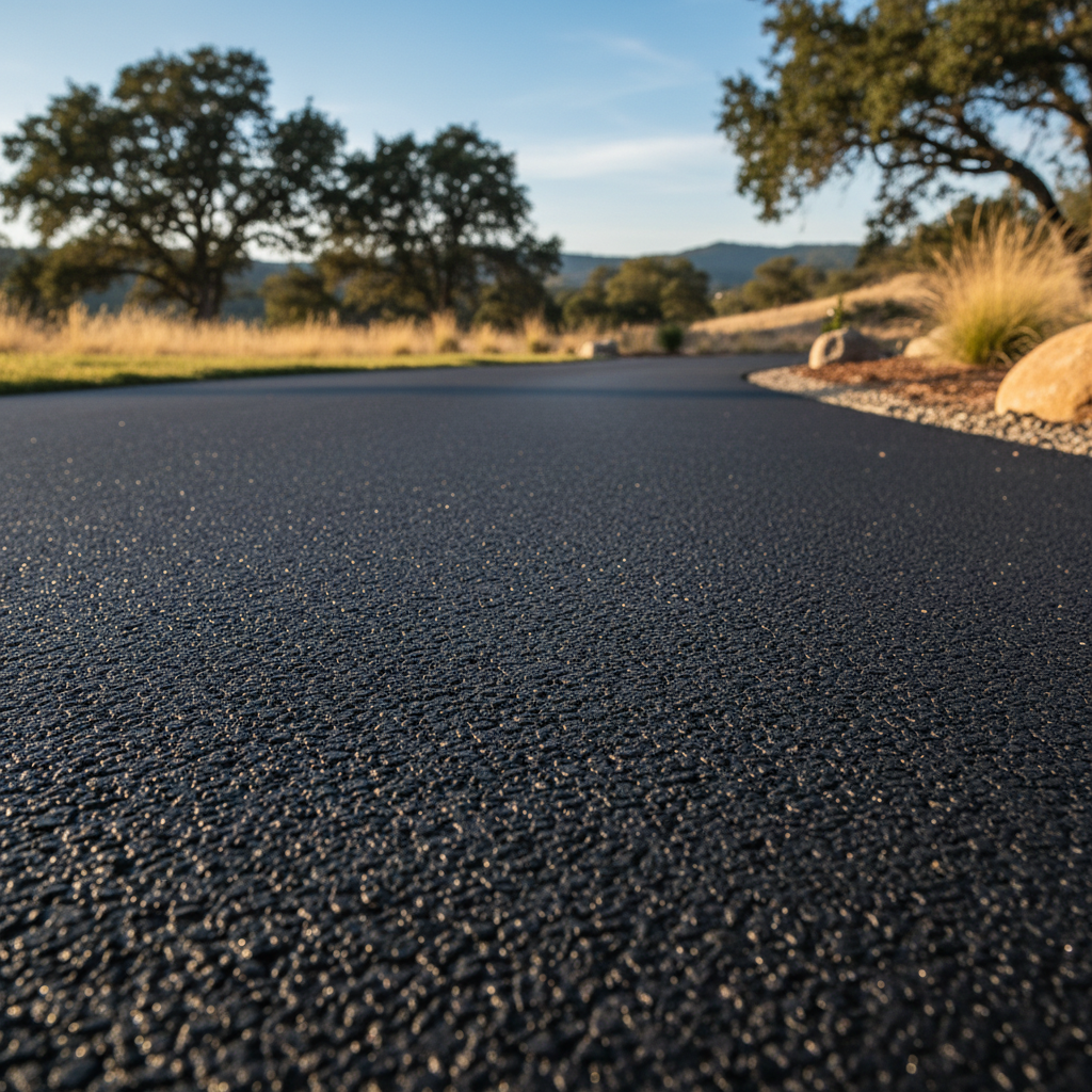 Completed residential asphalt work at a residential property in Redding, CA