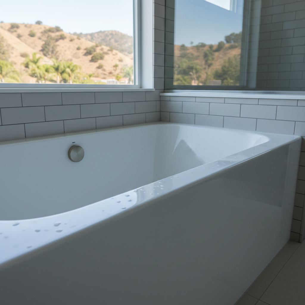 Completed bathtub replacement work at a residential property in Inglewood, CA