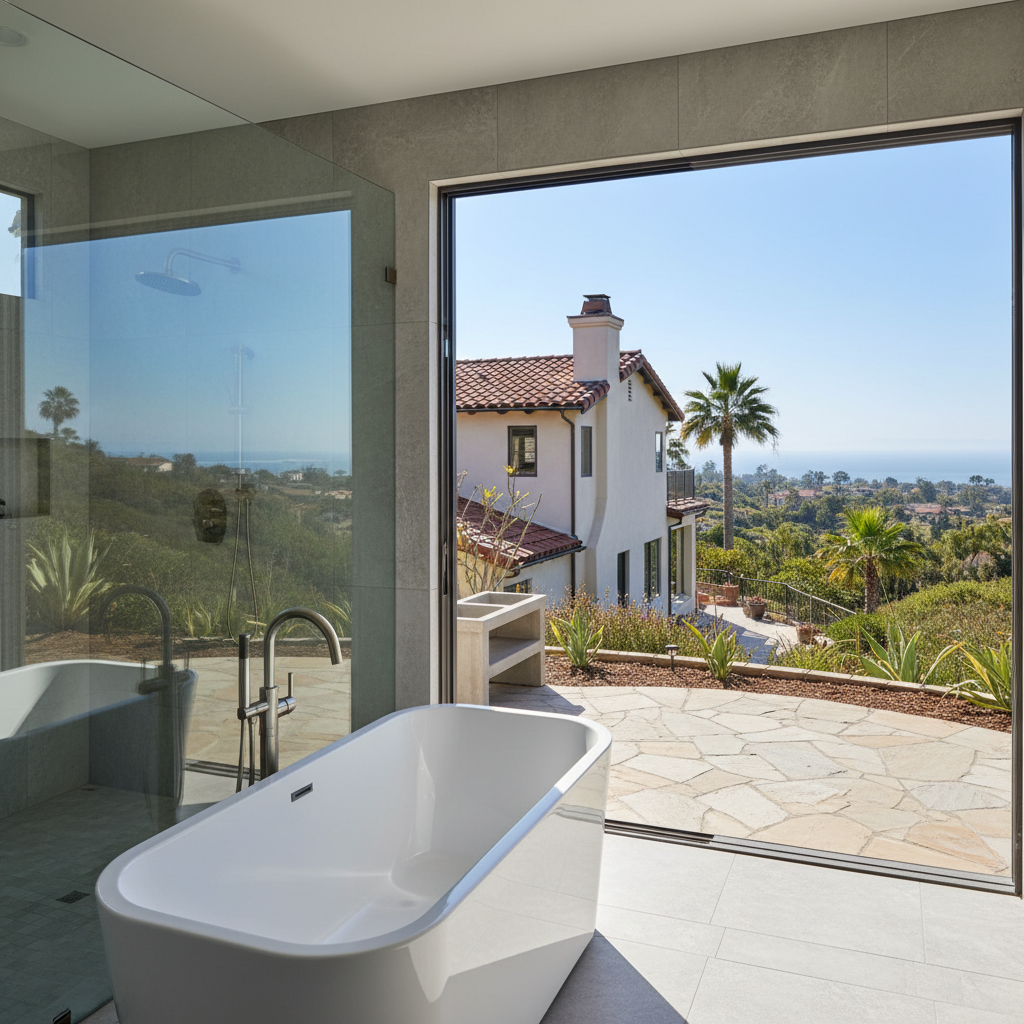 Completed bathtub replacement work at a residential property in Malibu, CA